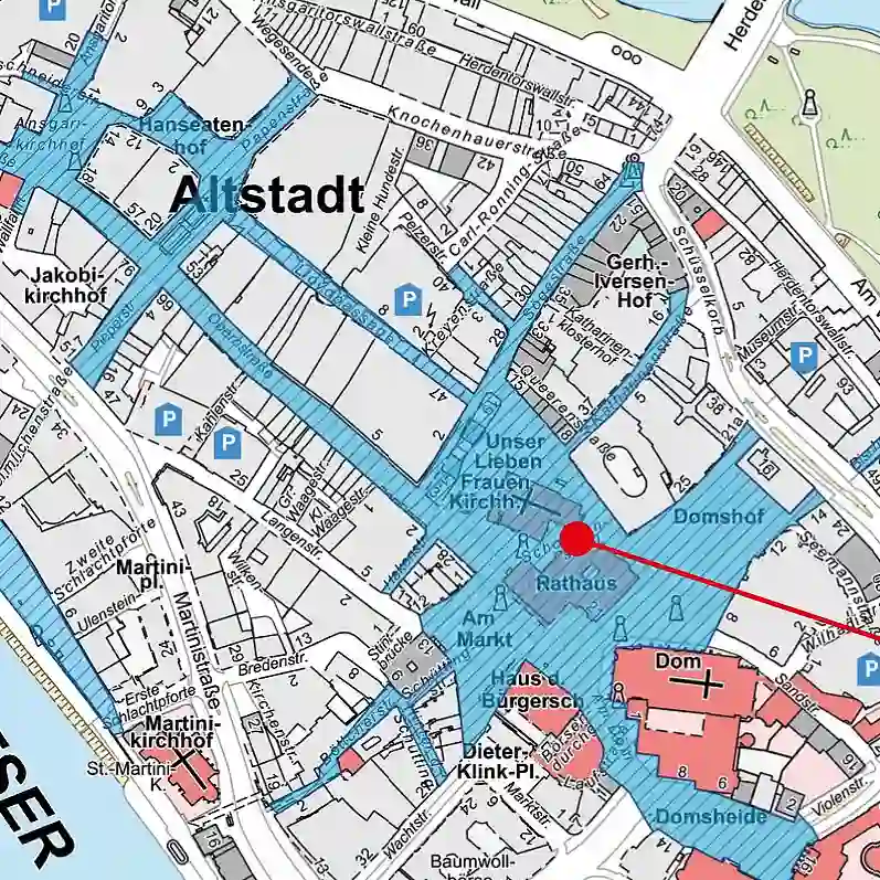Ausschnitt Übersichtskarte Maskenpflicht Bremen