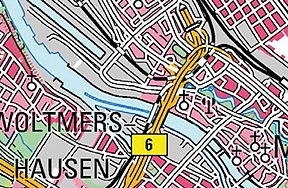 Digitale Topographische Karte im Maßstab 1 zu 100.000