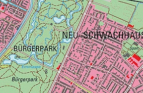 Digitale Topographische Karte im Maßstab 1 zu 25.000