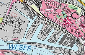 Digitale Topographische Karte im Maßstab 1 zu 50.000