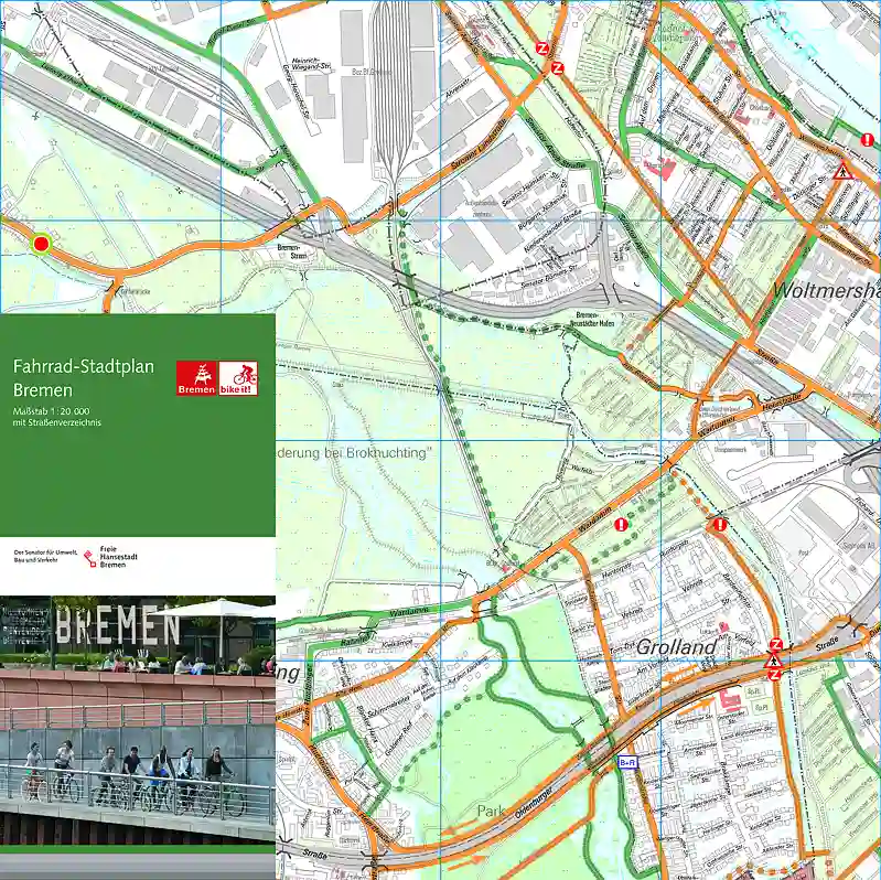 Fahrrad-Stadtplan Bremen