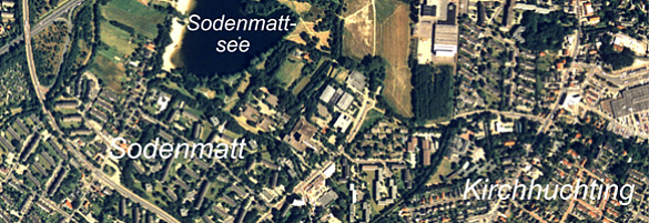 Luftbild mit Text als individuelle Karte
