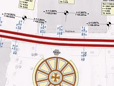 Plan von einer Trassierung