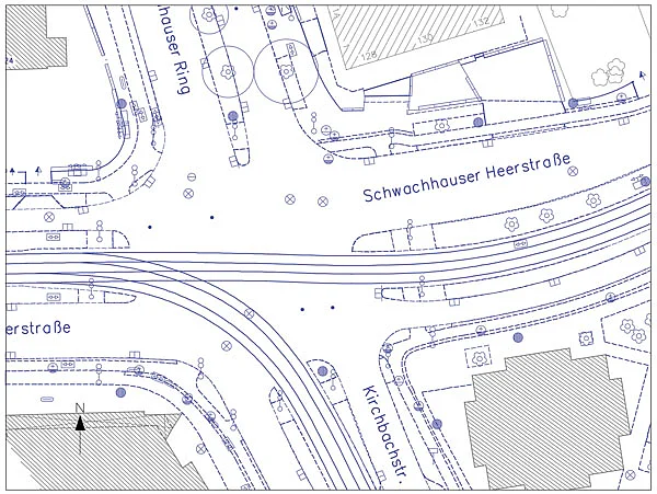 Plan einer Schlussvermessung